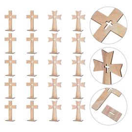 Croix murale en bois, Crucifix, jésus, ornement chrétien, décoration de Table catholique, maison, église religieuse