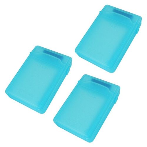 boîte de rangement de 3.5 pouces, 3 pièces, HDD IDE / SATA (bleu), en vogue