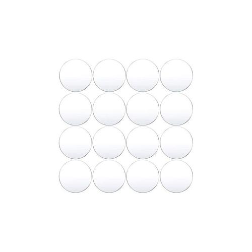 20 Pièces Feuille Acrylique Transparente Disque Acrylique Blancs