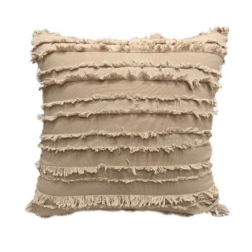 Oreiller Tufté En Coton, Simple, Carré, Style Européen, Coussin De Canapé, Pour Le Bureau Et La Maison