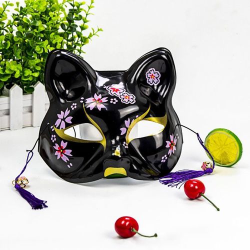 Masque De Renard Sexy Pour Femmes Et Filles, Cosplay Japonais, Demi-Masque Facial, Costume De Festival, Masque De Chat, Costume De Festivals Rave