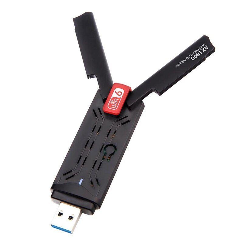 Adaptateur WiFi 6 USB 1800Mbps 2.4G/5GHz double bande 802.11AX