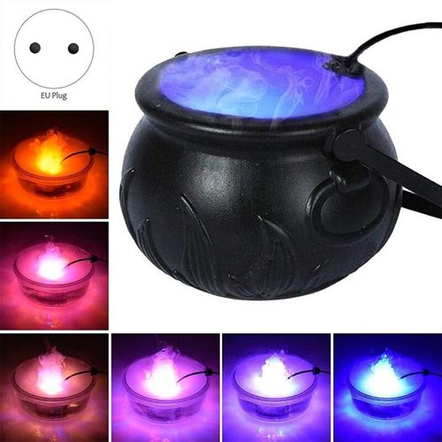 Machine À Brouillard Pour Pot De Sorcière, Machine À Fumée Avec Lumière De Couleur, Accessoire De Décoration De Fête De Vacances-Fs-Phfu