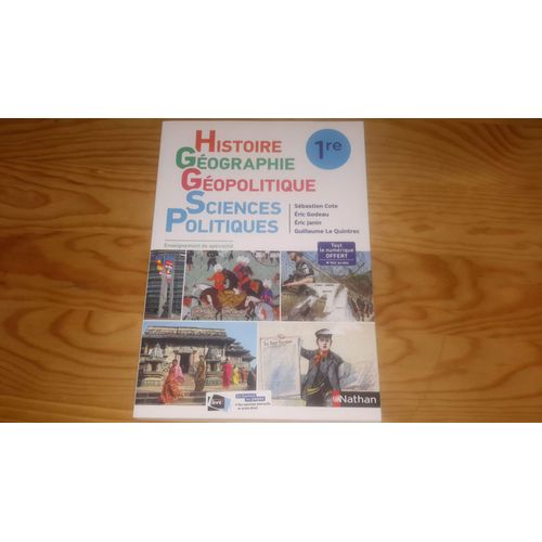 Manuel Enseignement De Spécialité 1ères Histoire Géographie Géopolitique Sciences Politiques Editions Nathan Collection Cote