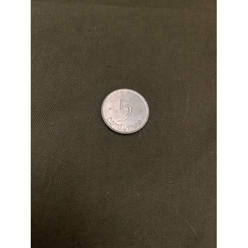 Piece De 5 Centimes 1962