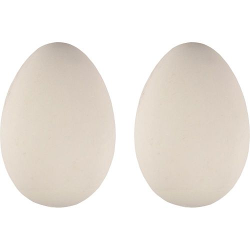 Flamingo Pet Products 2 ¿Uf Factice En Plâtre Couleur Blanc Pour Poule