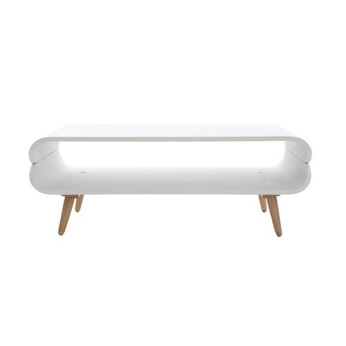 Table Basse Design Frêne Blanc Takla