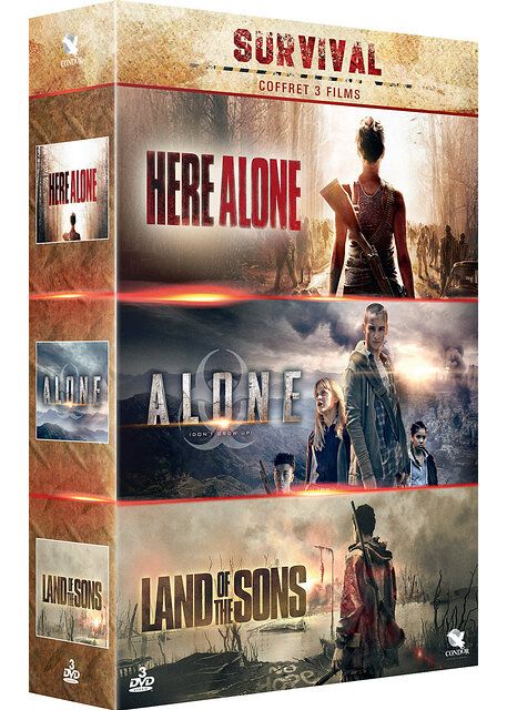 Coffret Survival - 3 Films : Here Alone + Alone + Land Of The Sons - Pack