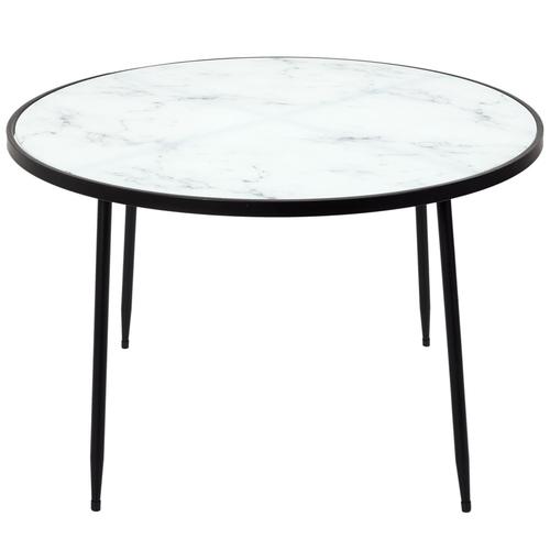 Table Basse Felicity Effet Marbre - Blanc Et Noir