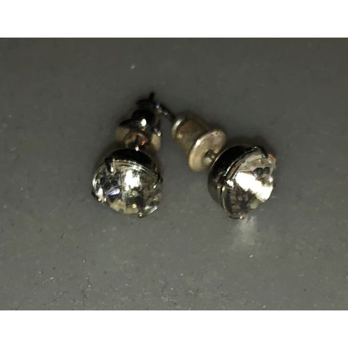 Clous D'oreilles Strass Blanc Ø 8 Mm