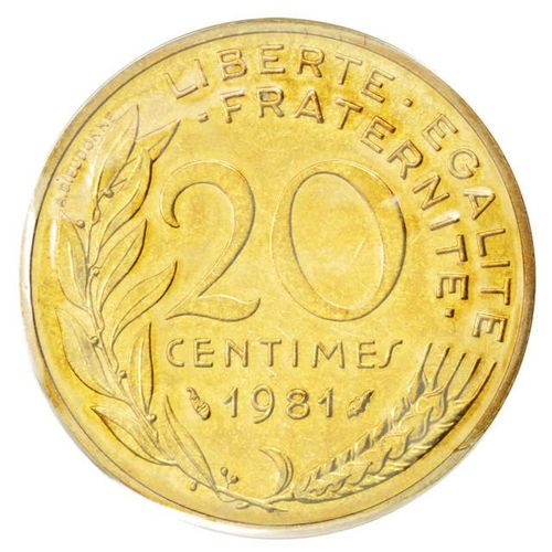 Piece De 20 Centimes De Francs 1981