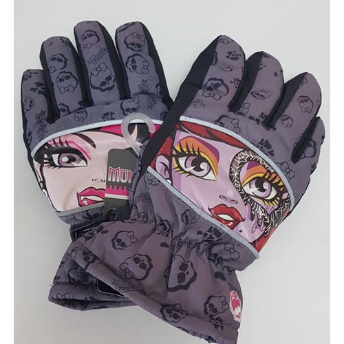 Gants De Ski / Fille / Tres Chauds/ Monster High / Mattel / Neuf / 9-10 Ans