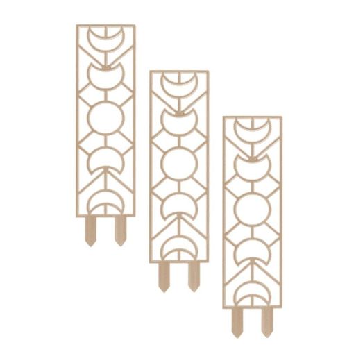 Support De Vigne Grimpante, 3 Pièces, Cadre De Support En Bois Pour Plantes En Pot, Support Décoratif En Treillis De Fleurs