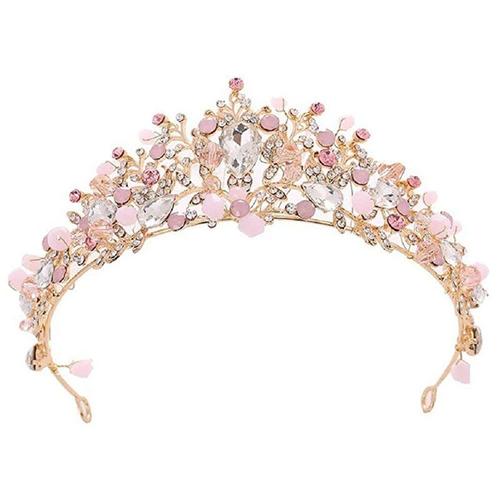 Diadème En Cristal Pour Filles, Costume De Princesse, Bandeau Couronne, Accessoires De Cheveux Faits À La Main, Bijoux De Fête, Cadeau De Mariage