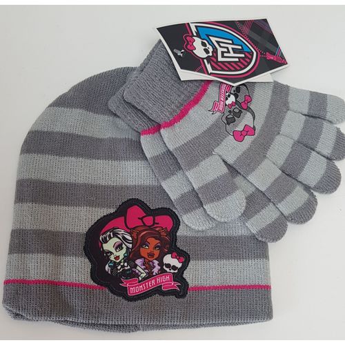 Parure / Bonnet Fille + Gants / Monster High / Taille Unique / Neuf - Monster High