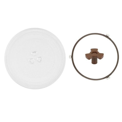 Plateau tournant en verre pour four à micro-ondes 245Mm, adapté aux supports et à de nombreuses marques épaissi avec platine
