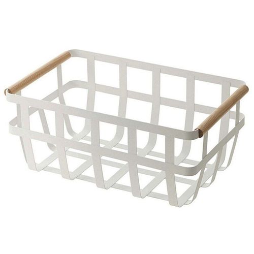 Japonais Fer Art Fruits Panier de Rangement De Bureau Finition Panier de Vêtements De Salle De Bains De Stockage Double Poignée Panier