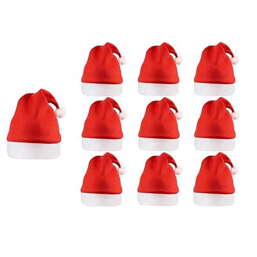 Chapeaux De Père Noël En Vrac Pour Adultes, Chapeaux De Vacances Classiques Rouges De Noël Pour Costume De Fête, Paquet De 20