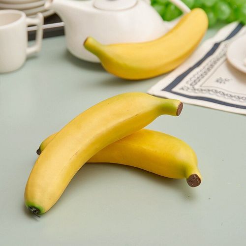Simulation De Banane Jaune 18cm, 3 Pièces/Lot, Jouets Pour Enfants, Accessoires De Décoration De Chambre À Domicile, Jouets De Cuisine Pour Enfants