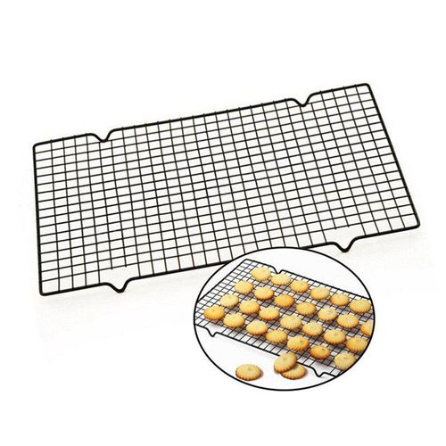 Grille de refroidissement antiadhésive en acier au carbone, 1 pièce, plaque de cuisson pour biscuits, tarte, pain, gâteaux
