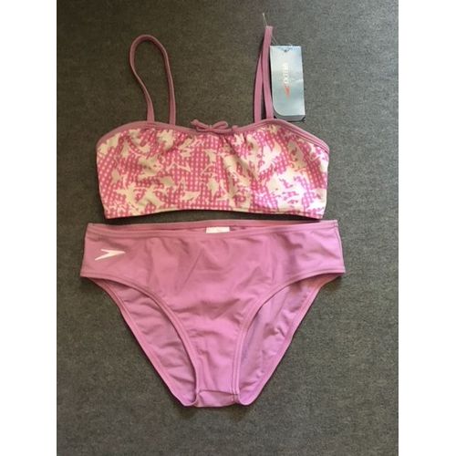 Maillot De Bain 2 Pieces-Bikini Bandeau Speedo 14 Ans Neuf Rose