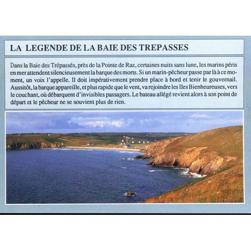 Carte Postale De La Pointe Du Raz (Finistère) Légende De La Baie Des Trépassés (Réf.7824)