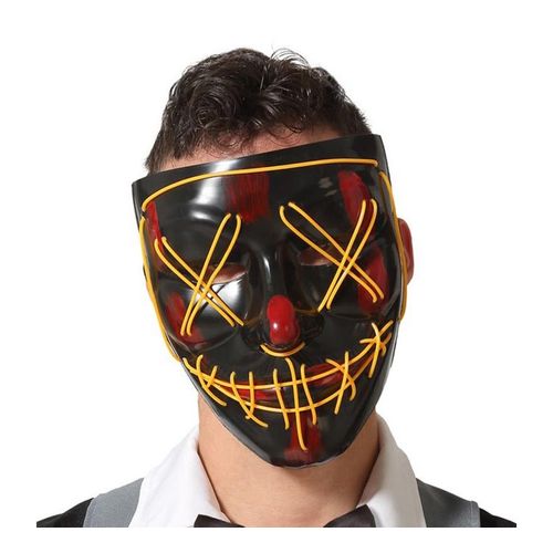 Meurtrier Masque Pvc Avec La Lumière (Taille Unique Adulte)