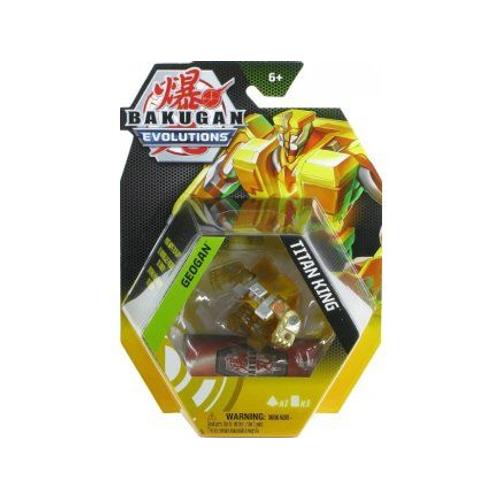 Coffret Pour Bakugan - Pack Evolutions Geogan Titan King : Boule Jaune Figurine - S?Rie 4 - Set Jouet Gar?On