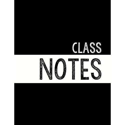 Black Class Notebook: 100 Numbered Pages, College-Ruled, Fillable Table Of Contents For Quick Note Retrieval, Colors For Each Subject (Class Notes, Classic Colors)