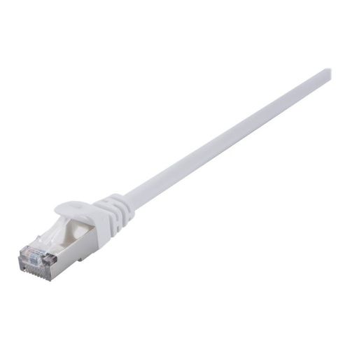 V7 - Cordon de raccordement - RJ-45 (M) pour RJ-45 (M) - 3 m - 6 mm - SFTP - CAT 7 - sans halogène, sans crochet - blanc