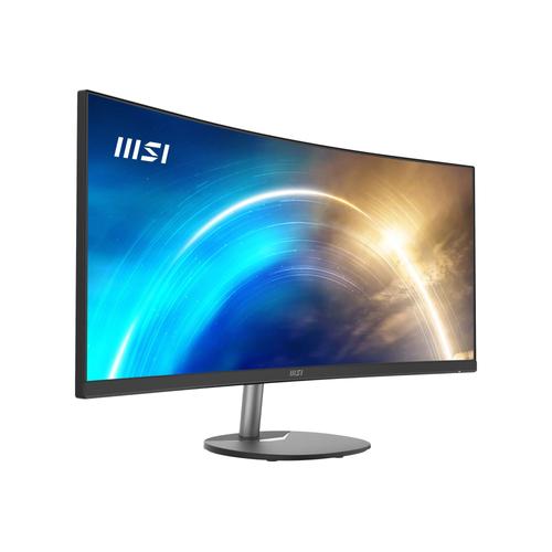 MSI PRO MP341CQ - Écran LED - incurvé - 34' - 3440 x 1440 UWQHD @ 100 Hz - VA - 300 cd/m² - 3000:1 - 4 ms - 2xHDMI, DisplayPort - haut-parleurs - noir