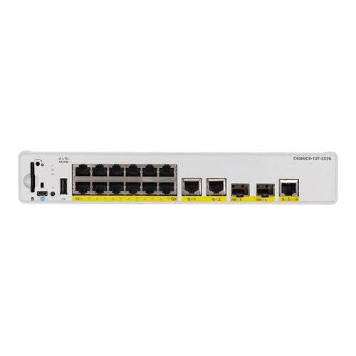 Cisco Catalyst 9200CX - Network Advantage - commutateur - compact - C3 - Géré - 12 x 1000Base-T + 3 x 1000Base-T + 2 x 1 gigabit/10 gigabit SFP+ (liaison montante) - Montable sur rack - UPOE+