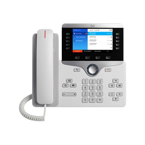 Cisco IP Phone 8851 - Téléphone VoIP - SIP, RTCP, RTP, SRTP, SDP - 5 lignes - Charbon