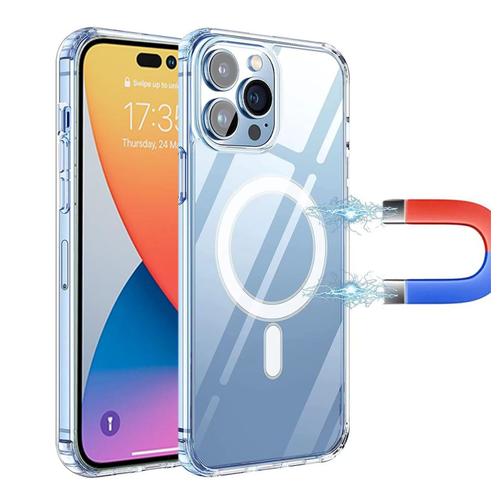 Coque De Protection Pour Apple Iphone 14 Pro 5g 6,1 Pouces Transparente Magsafe - Xeptio