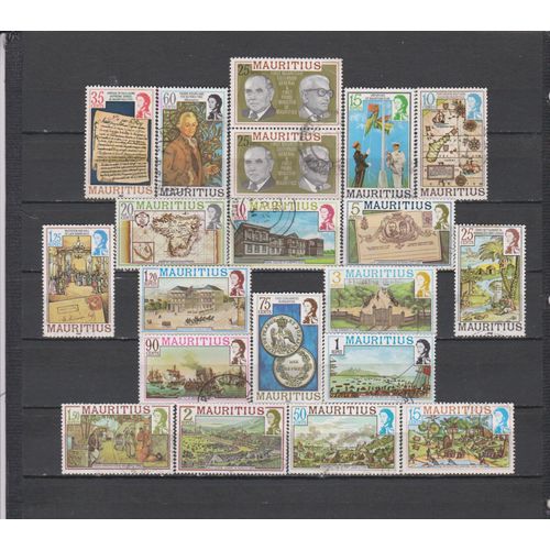 14 Timbres Maurice Obliteres & Neufs**& Sans Gomme De 1977 À 1989 Cote : 44 €