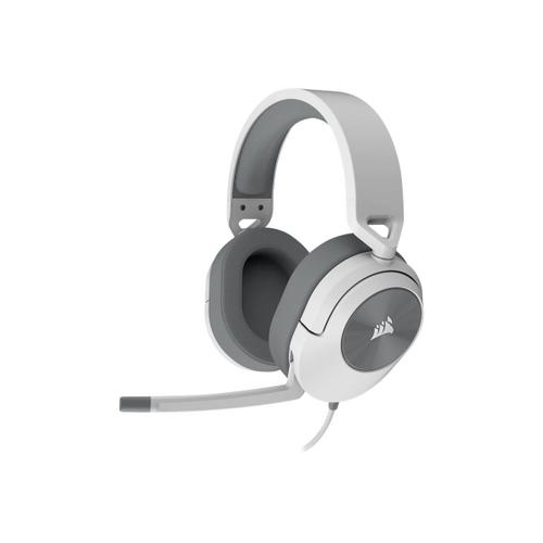 CORSAIR Gaming HS55 SURROUND - Micro-casque - circum-aural - filaire - jack 3,5mm - blanc