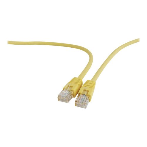 Gembird - Cordon de raccordement - RJ-45 (M) pour RJ-45 (M) - 50 cm - UTP - CAT 5e - moulé - jaune