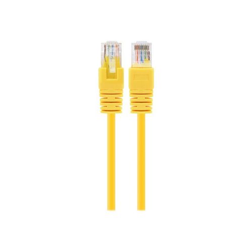 Gembird - Cordon de raccordement - RJ-45 (M) pour RJ-45 (M) - 2 m - UTP - CAT 5e - moulé - jaune