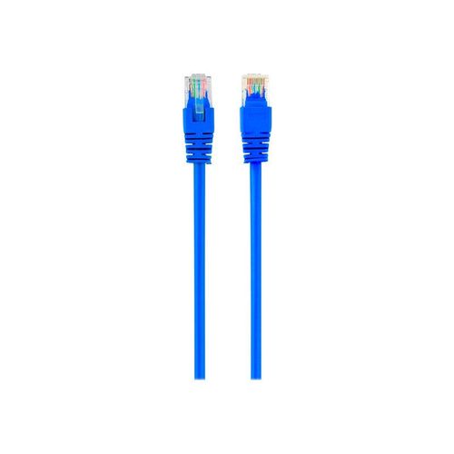 Gembird - Cordon de raccordement - RJ-45 (M) pour RJ-45 (M) - 2 m - UTP - CAT 5e - moulé - bleu