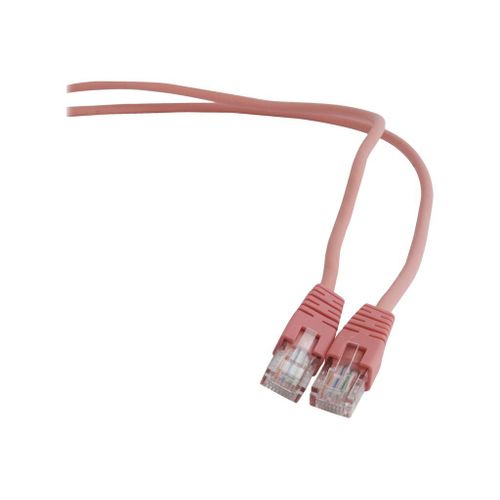 Gembird - Cordon de raccordement - RJ-45 (M) pour RJ-45 (M) - 50 cm - UTP - CAT 5e - moulé - rose