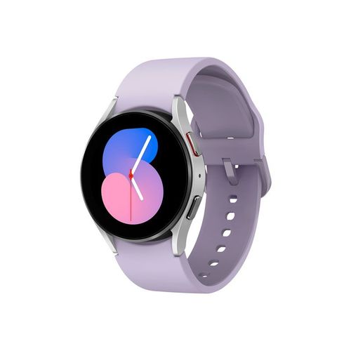 Samsung Galaxy Watch5 - 40 Mm - Argent - Montre Intelligente Avec Bracelet Sport - Affichage 1.2" - 16 Go - Lte, Nfc, Wi-Fi, Bluetooth - 4g - 28.7 G