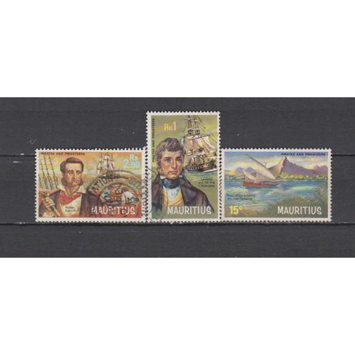 N° 385,387,388 = 3 Timbres Maurice Obliteres & Neuf Sans Gomme De 1972 Cote : 15,25 €