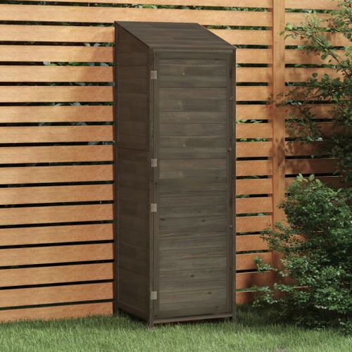 Vidaxl Remise De Jardin Anthracite 55x52x174,5 Cm Bois De Sapin Solide
