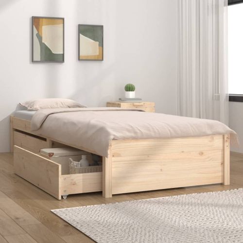 Vidaxl Cadre De Lit Sans Matelas Avec Tiroirs