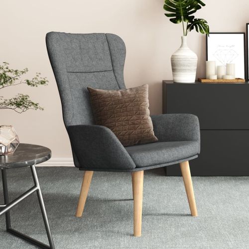 Vidaxl Chaise De Relaxation Gris Foncé Tissu