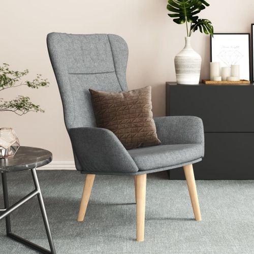 Vidaxl Chaise De Relaxation Gris Clair Tissu