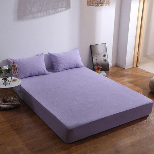 couleur CL013-6 Violet taille 60x120cmx30 Housse de matelas imperméable en  Polyester, couvre-lit avec sangle élastique, pour la maison, drap-housse de  lit, 100%