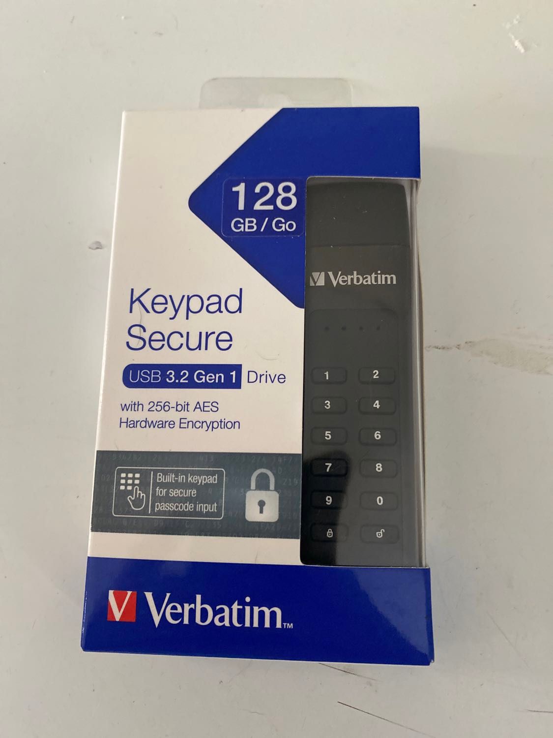 Verbatim 128 Go Keypad Secure USB 3.2 Gen 1