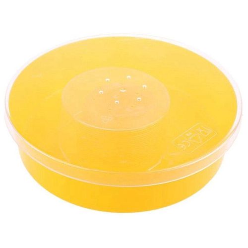 Bol D'alimentation En Plastique Pour Abeille Jaune, Bol À Boire En Nid D'abeille, Boîte D'alimentation Supérieure