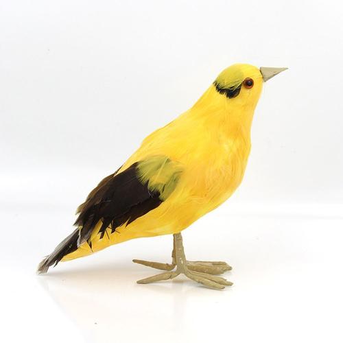 Accessoires De Cosplay Artificiels Artisanaux, Ornement D'oiseau Jaune, Modèle D'oiseau Simulé, Statues D'oriole, Sculpture Animale Réaliste